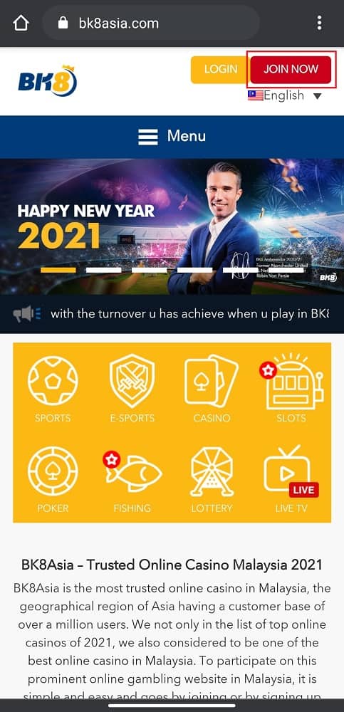 bk8asia homepage - join now (mobile)